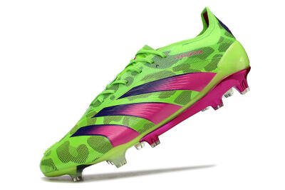 Men's Adidas Predator Accuracy.1 FG Firm Ground Low-Tops Football Boots - Green/Yellow/Purple