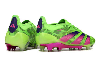 Men's Adidas Predator Accuracy.1 FG Firm Ground Low-Tops Football Boots - Green/Yellow/Purple