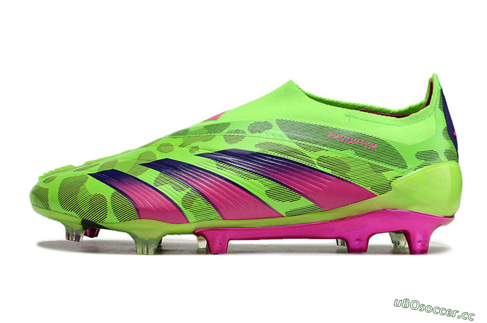 Men's Adidas Predator Accuracy+ FG Firm Ground Low-Tops Football Boots - Green/Purple/Yellow 0