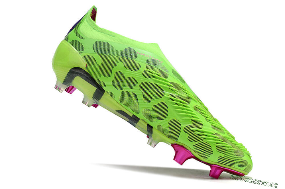 Men's Adidas Predator Accuracy+ FG Firm Ground Low-Tops Football Boots - Green/Purple/Yellow 4