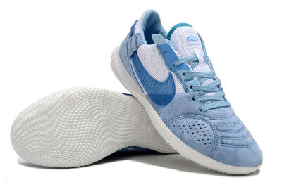 Men's Nike Street Gato IC Indoor & Futsal Low-Tops Football Shoes - Blue/White