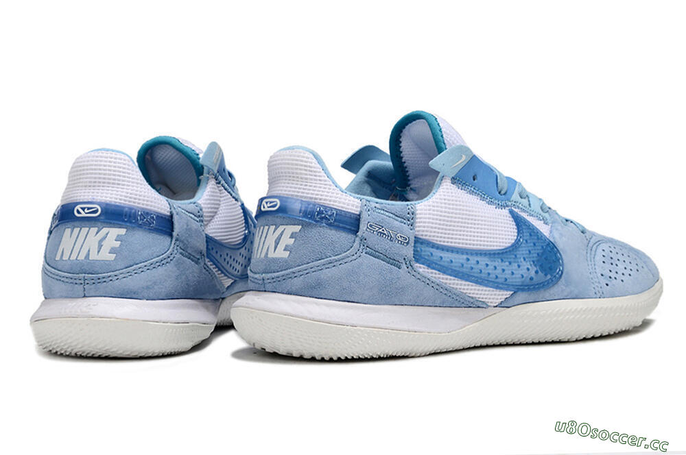 Men's Nike Street Gato IC Indoor & Futsal Low-Tops Football Shoes - Blue/White 6