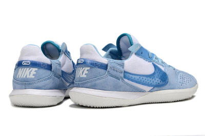 Men's Nike Street Gato IC Indoor & Futsal Low-Tops Football Shoes - Blue/White