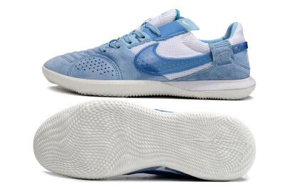 Men's Nike Street Gato IC Indoor & Futsal Low-Tops Football Shoes - Blue/White