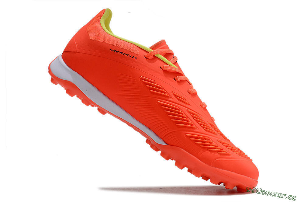 Men's Adidas Predator Elite TF Artificial Turf Low-Tops Football Shoes - Red/Black/White 4