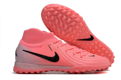 Men's Nike Phantom Luna 2 Elite TF Artificial Turf High-Tops Football Shoes - Pink/Black/White