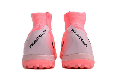 Men's Nike Phantom Luna 2 Elite TF Artificial Turf High-Tops Football Shoes - Pink/Black/White