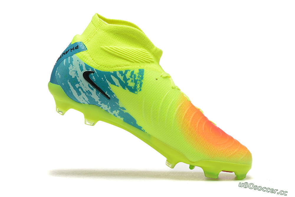 Men's Nike Phantom Luna Elite NU FG Firm Ground High-Tops Football Boots - Yellow/Orange/Black 7
