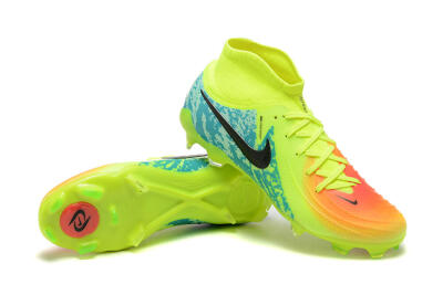 Men's Nike Phantom Luna Elite NU FG Firm Ground High-Tops Football Boots - Yellow/Orange/Black