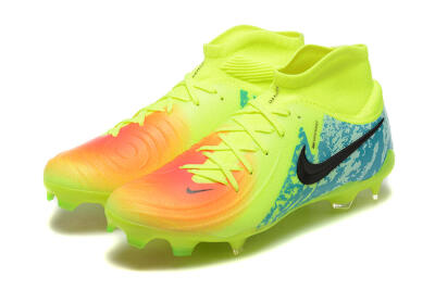 Men's Nike Phantom Luna Elite NU FG Firm Ground High-Tops Football Boots - Yellow/Orange/Black