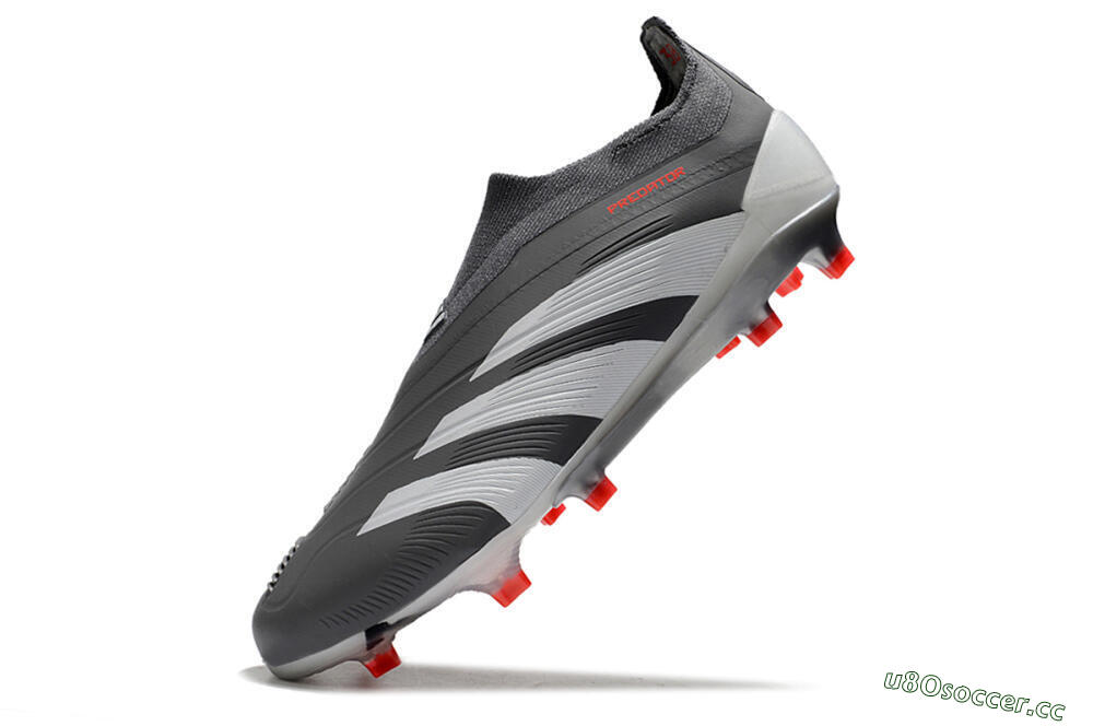 Men's Adidas Predator Accuracy+ FG Firm Ground Low-Tops Football Boots - Brown/Silver/Red 5