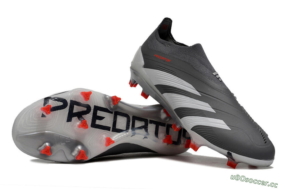 Men's Adidas Predator Accuracy+ FG Firm Ground Low-Tops Football Boots - Brown/Silver/Red 1