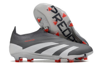 Men's Adidas Predator Accuracy+ FG Firm Ground Low-Tops Football Boots - Brown/Silver/Red