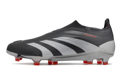 Men's Adidas Predator Accuracy+ FG Firm Ground Low-Tops Football Boots - Brown/Silver/Red
