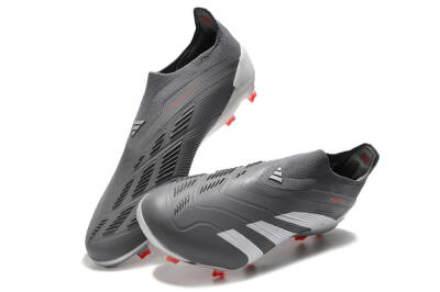 Men's Adidas Predator Accuracy+ FG Firm Ground Low-Tops Football Boots - Brown/Silver/Red