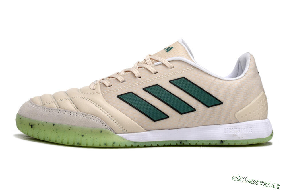 Men's Adidas Top Sala FG Indoor & Futsal Low-Tops Football Shoes - Grey/Green 0