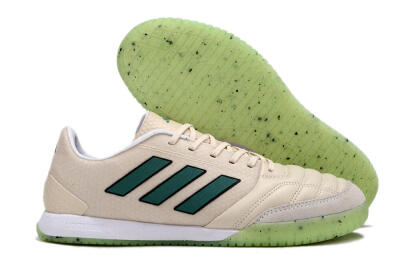 Men's Adidas Top Sala FG Indoor & Futsal Low-Tops Football Shoes - Grey/Green