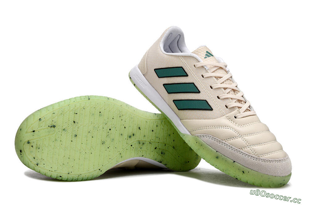 Men's Adidas Top Sala FG Indoor & Futsal Low-Tops Football Shoes - Grey/Green 1
