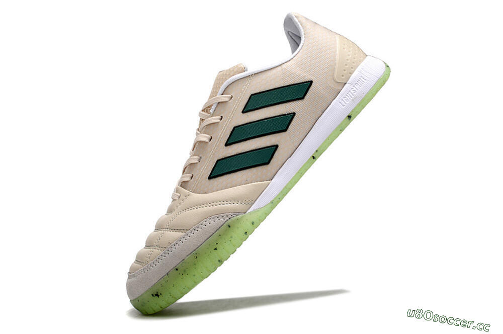 Men's Adidas Top Sala FG Indoor & Futsal Low-Tops Football Shoes - Grey/Green 4