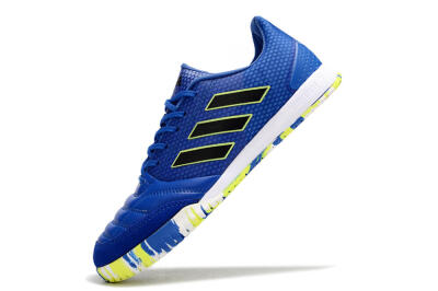 Men's Adidas Top Sala FG Indoor & Futsal Low-Tops Football Shoes - Blue/Black/Yellow