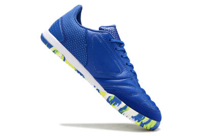 Men's Adidas Top Sala FG Indoor & Futsal Low-Tops Football Shoes - Blue/Black/Yellow