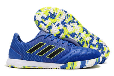 Men's Adidas Top Sala FG Indoor & Futsal Low-Tops Football Shoes - Blue/Black/Yellow