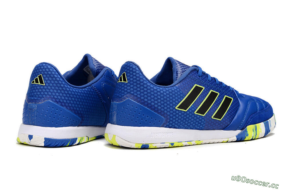 Men's Adidas Top Sala FG Indoor & Futsal Low-Tops Football Shoes - Blue/Black/Yellow 6