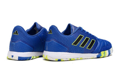 Men's Adidas Top Sala FG Indoor & Futsal Low-Tops Football Shoes - Blue/Black/Yellow