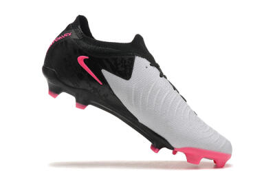 Men's Nike Phantom Luna Elite NU FG Firm Ground Low-Tops Football Boots - White/Black/Pink