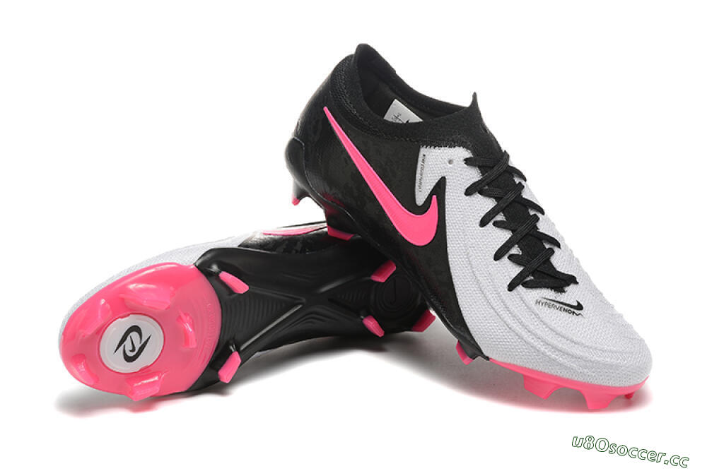 Men's Nike Phantom Luna Elite NU FG Firm Ground Low-Tops Football Boots - White/Black/Pink 4