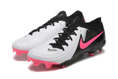 Men's Nike Phantom Luna Elite NU FG Firm Ground Low-Tops Football Boots - White/Black/Pink