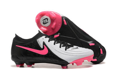 Men's Nike Phantom Luna Elite NU FG Firm Ground Low-Tops Football Boots - White/Black/Pink