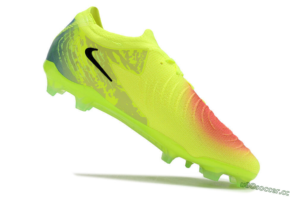 Men's Nike Phantom Luna Elite NU FG Firm Ground Low-Tops Football Boots - Yellow/Black/Orange 4