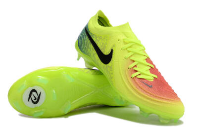 Men's Nike Phantom Luna Elite NU FG Firm Ground Low-Tops Football Boots - Yellow/Black/Orange