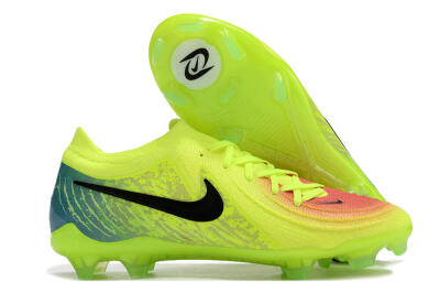 Men's Nike Phantom Luna Elite NU FG Firm Ground Low-Tops Football Boots - Yellow/Black/Orange