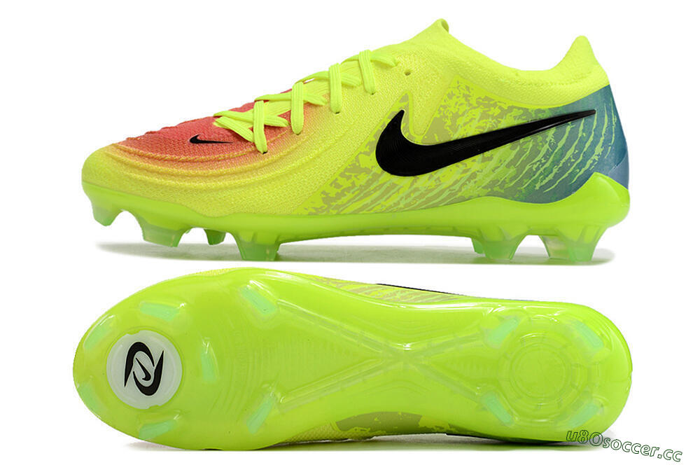 Men's Nike Phantom Luna Elite NU FG Firm Ground Low-Tops Football Boots - Yellow/Black/Orange 1