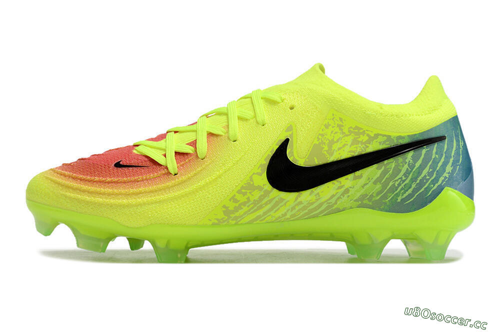 Men's Nike Phantom Luna Elite NU FG Firm Ground Low-Tops Football Boots - Yellow/Black/Orange 0