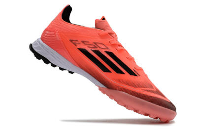 Men's Adidas F50 Adizero TF Artificial Turf Low-Tops Football Shoes - Red/Black/White