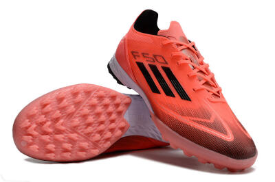 Men's Adidas F50 Adizero TF Artificial Turf Low-Tops Football Shoes - Red/Black/White