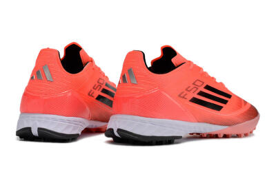 Men's Adidas F50 Adizero TF Artificial Turf Low-Tops Football Shoes - Red/Black/White