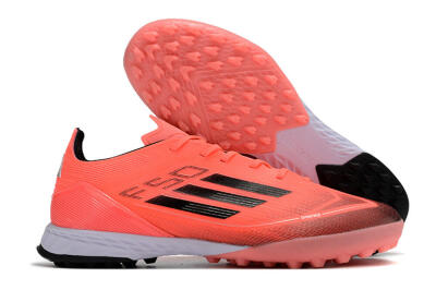 Men's Adidas F50 Adizero TF Artificial Turf Low-Tops Football Shoes - Red/Black/White