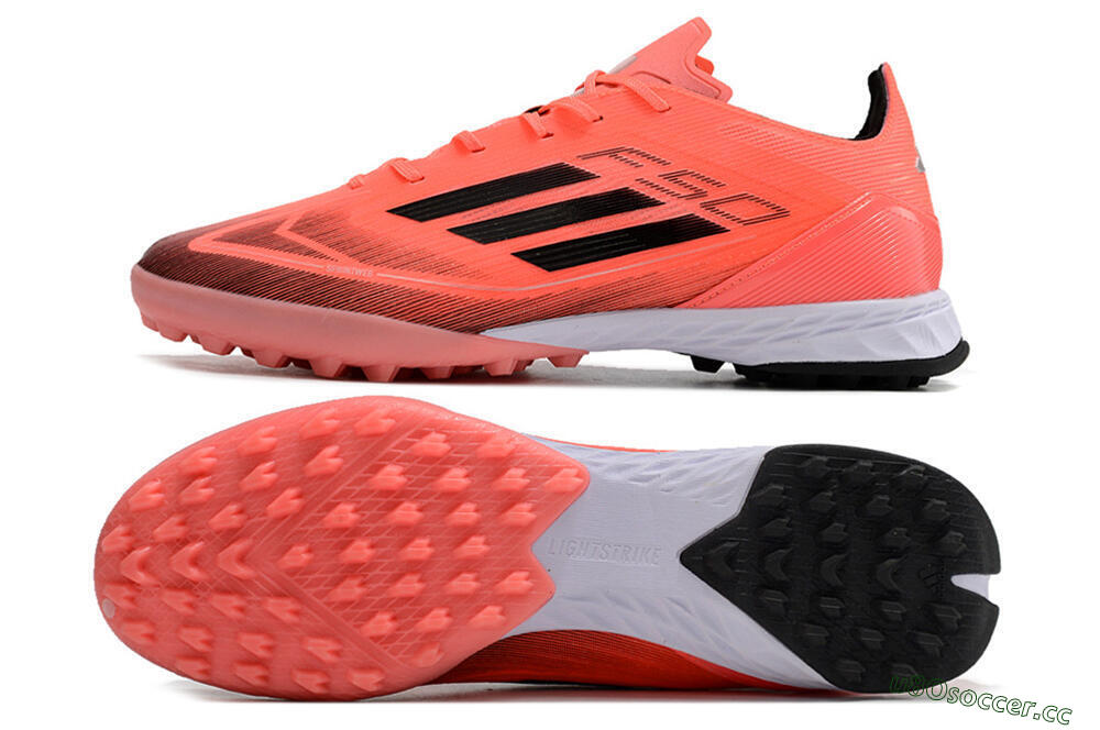 Men's Adidas F50 Adizero TF Artificial Turf Low-Tops Football Shoes - Red/Black/White 1