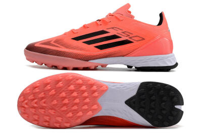 Men's Adidas F50 Adizero TF Artificial Turf Low-Tops Football Shoes - Red/Black/White
