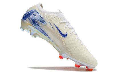 Unisex Nike Air Zoom Mercurial Vapor 16 Elite FG Firm Ground Low-Tops Football Boots - Beige/Blue/Orange