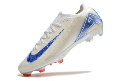 Unisex Nike Air Zoom Mercurial Vapor 16 Elite FG Firm Ground Low-Tops Football Boots - Beige/Blue/Orange