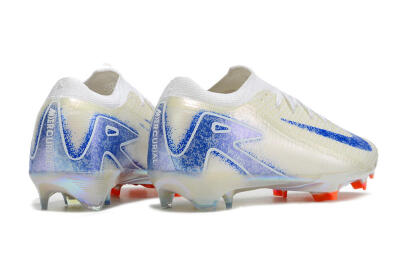 Unisex Nike Air Zoom Mercurial Vapor 16 Elite FG Firm Ground Low-Tops Football Boots - Beige/Blue/Orange