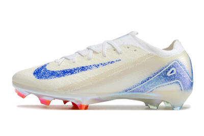 Unisex Nike Air Zoom Mercurial Vapor 16 Elite FG Firm Ground Low-Tops Football Boots - Beige/Blue/Orange