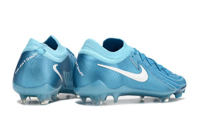 Men's Nike Phantom Luna Elite NU FG Firm Ground Low-Tops Football Boots - Light Blue/White