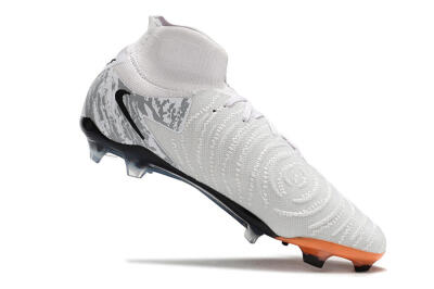 Men's Nike Phantom Luna Elite NU FG Firm Ground High-Tops Football Boots - Grey/Orange/Black