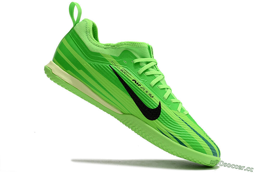 Men's Nike Air Zoom Mercurial Vapor 15 Pro IC Indoor & Futsal Low-Tops Football Shoes - Green/Black/Yellow 4